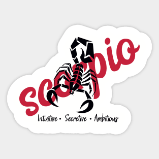 Scorpio Traits Sticker